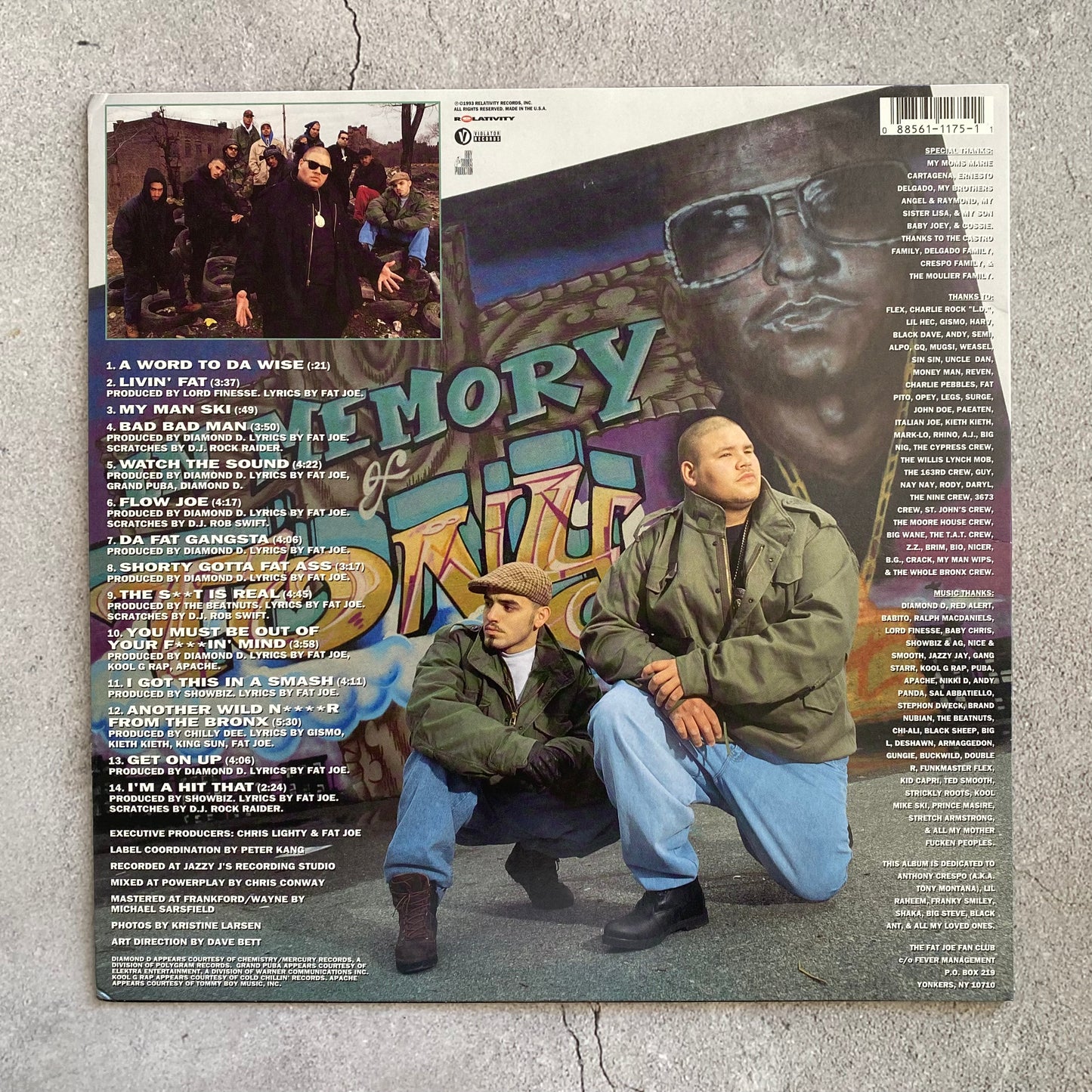 Fat Joe Da Gangsta - Represent (Original 1993 US Pressing)