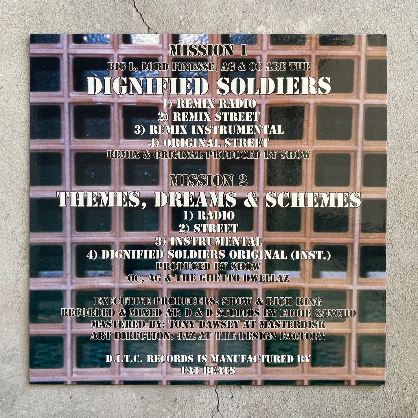 D.I.T.C. - Dignified Soldiers / Themes, Dreams & Schemes (Original 1998 US Pressing)