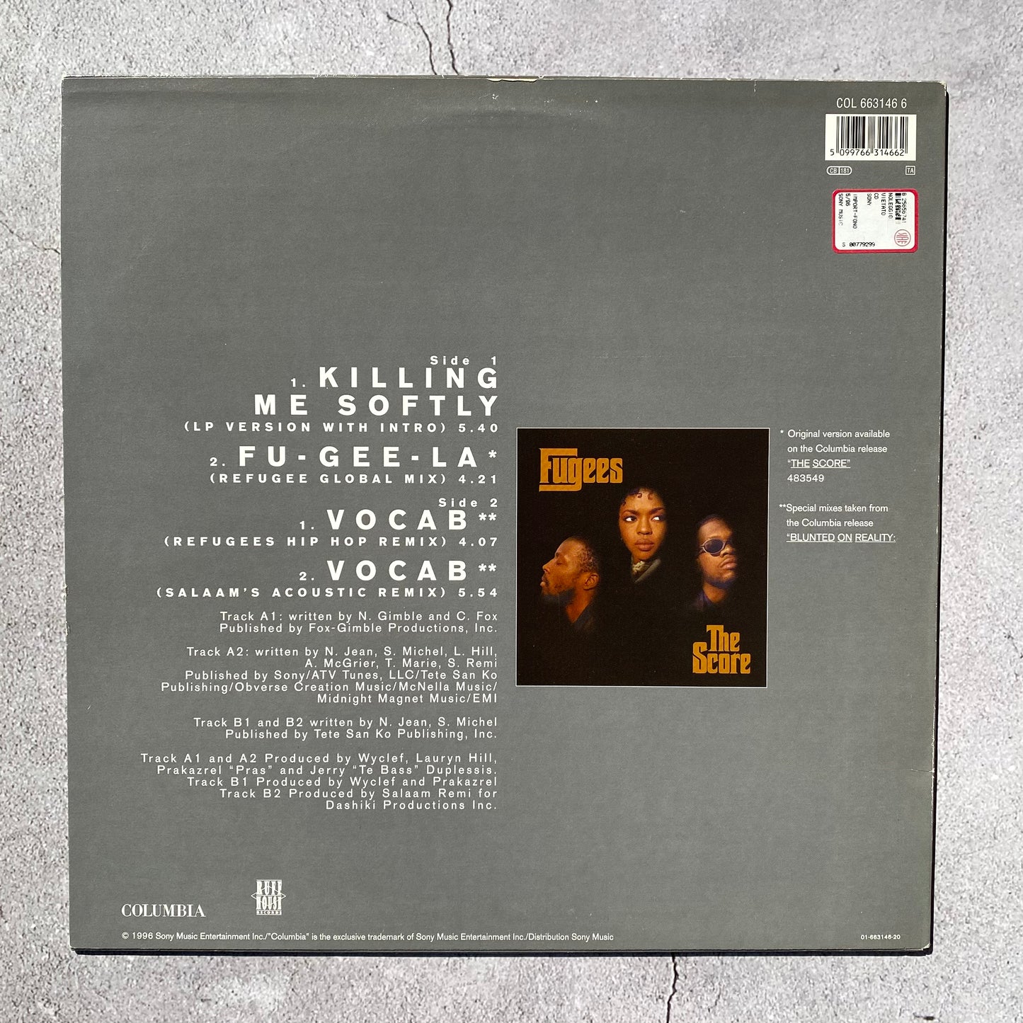 Fugees - Killing Me Softly (Original 1996 Europe Pressing)