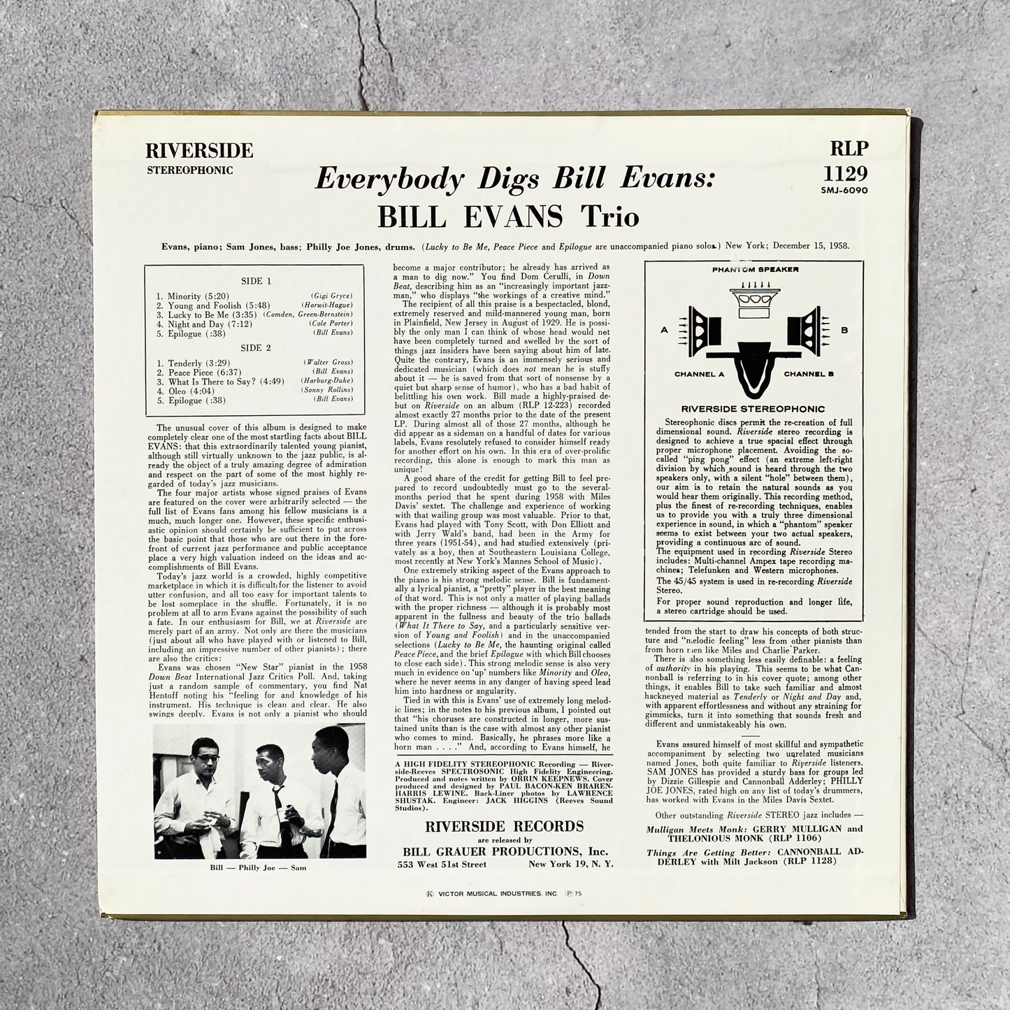 Bill Evans Trio - Everybody Digs (1974 Japan Pressing)