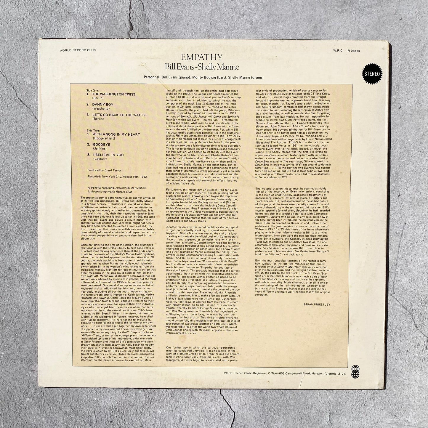 Bill Evans, Shelley Manne & Monty Budwig - Empathy