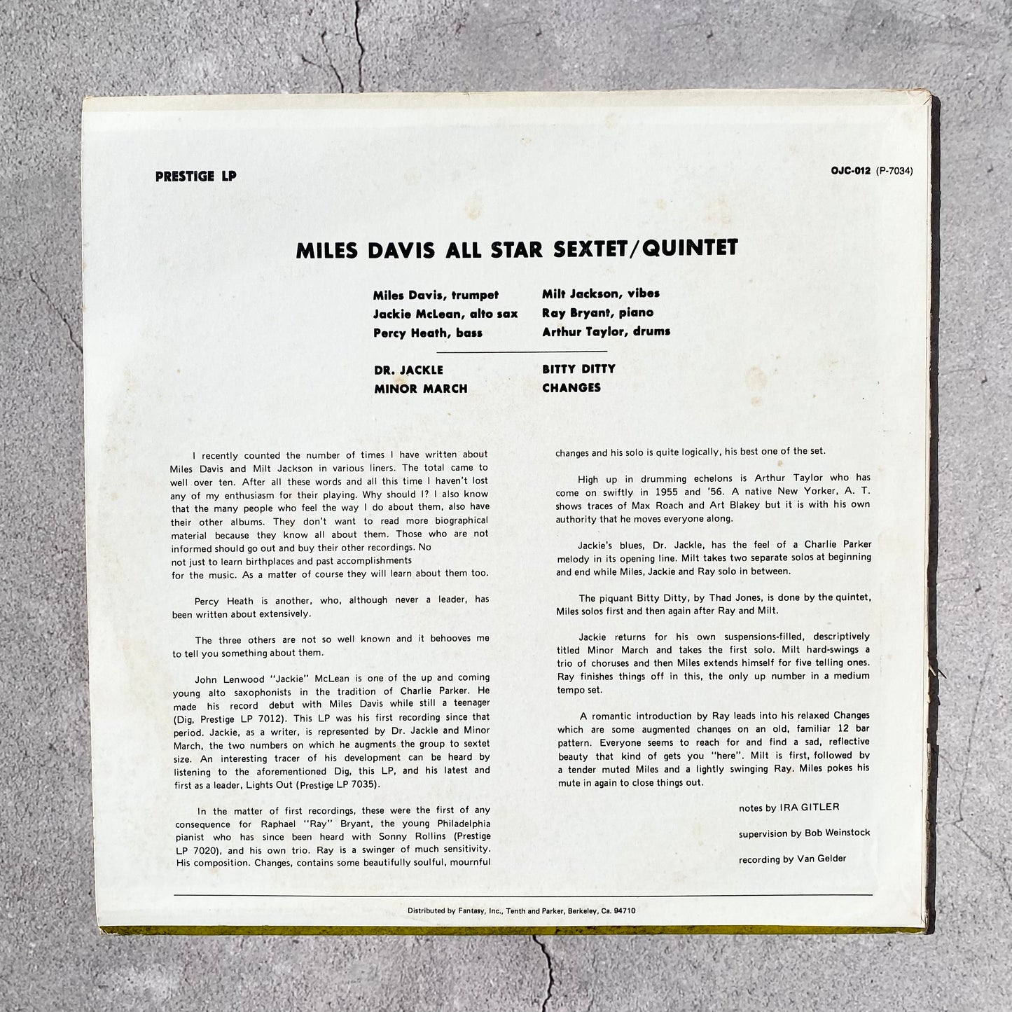 Miles Davis & Milt Jackson - Quintet / Sextet
