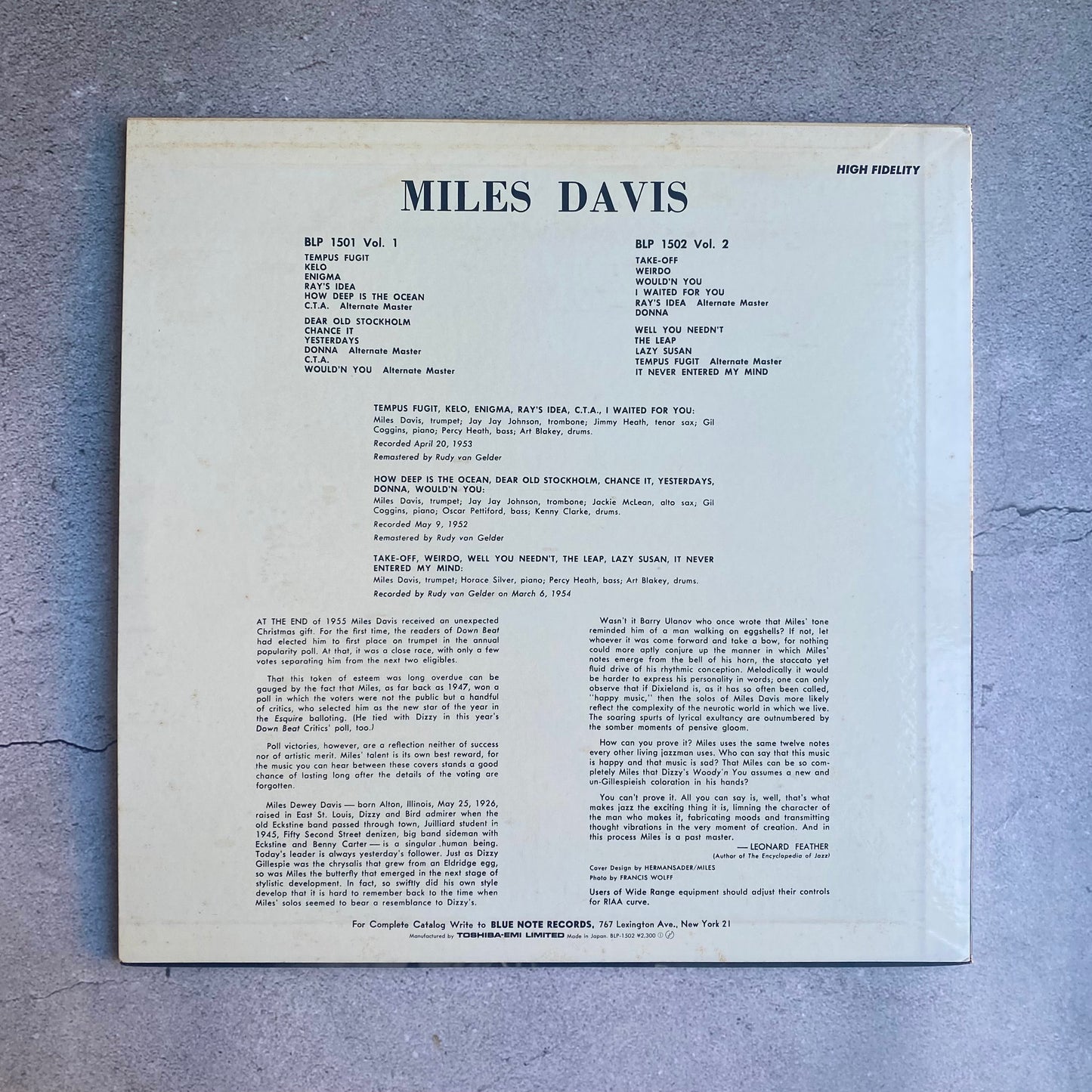 Miles Davis - Volume 2 (1994 Japan Pressing)