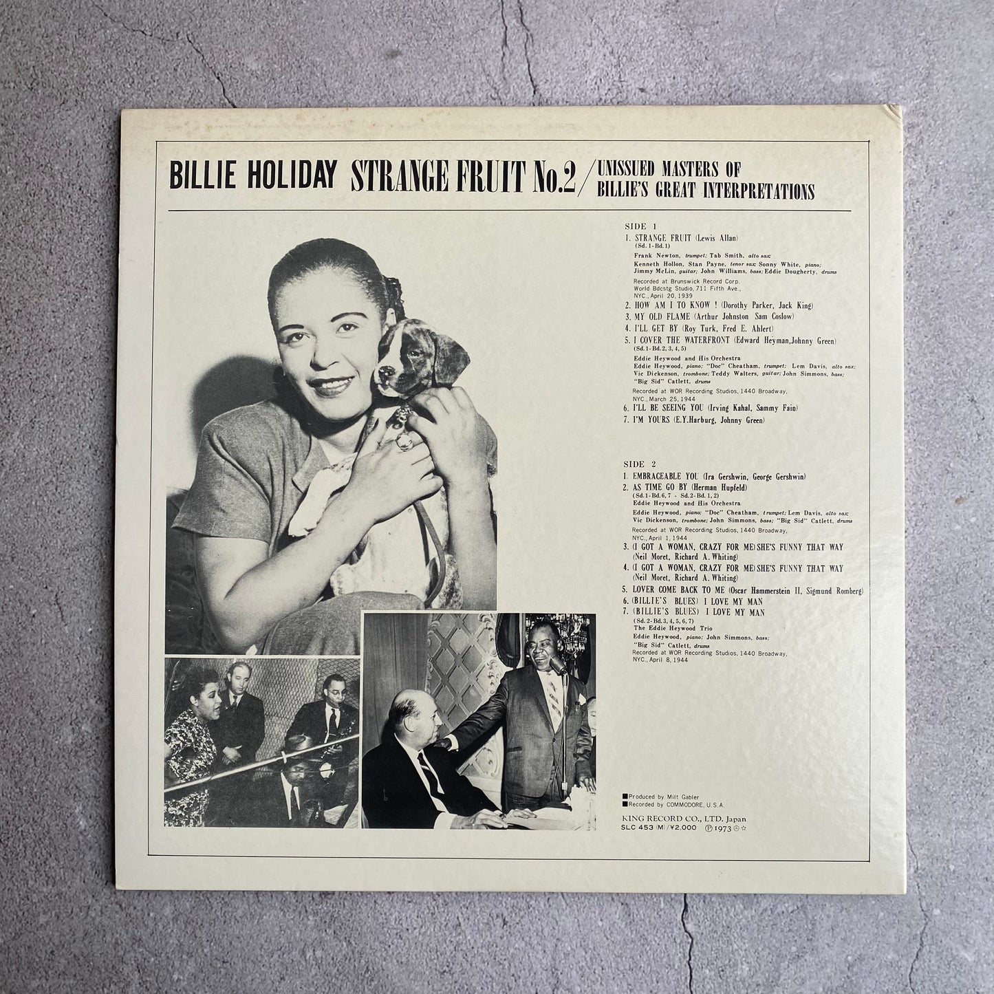 Billie Holiday - Strange Fruit No. 2 (1973 Japan Pressing)