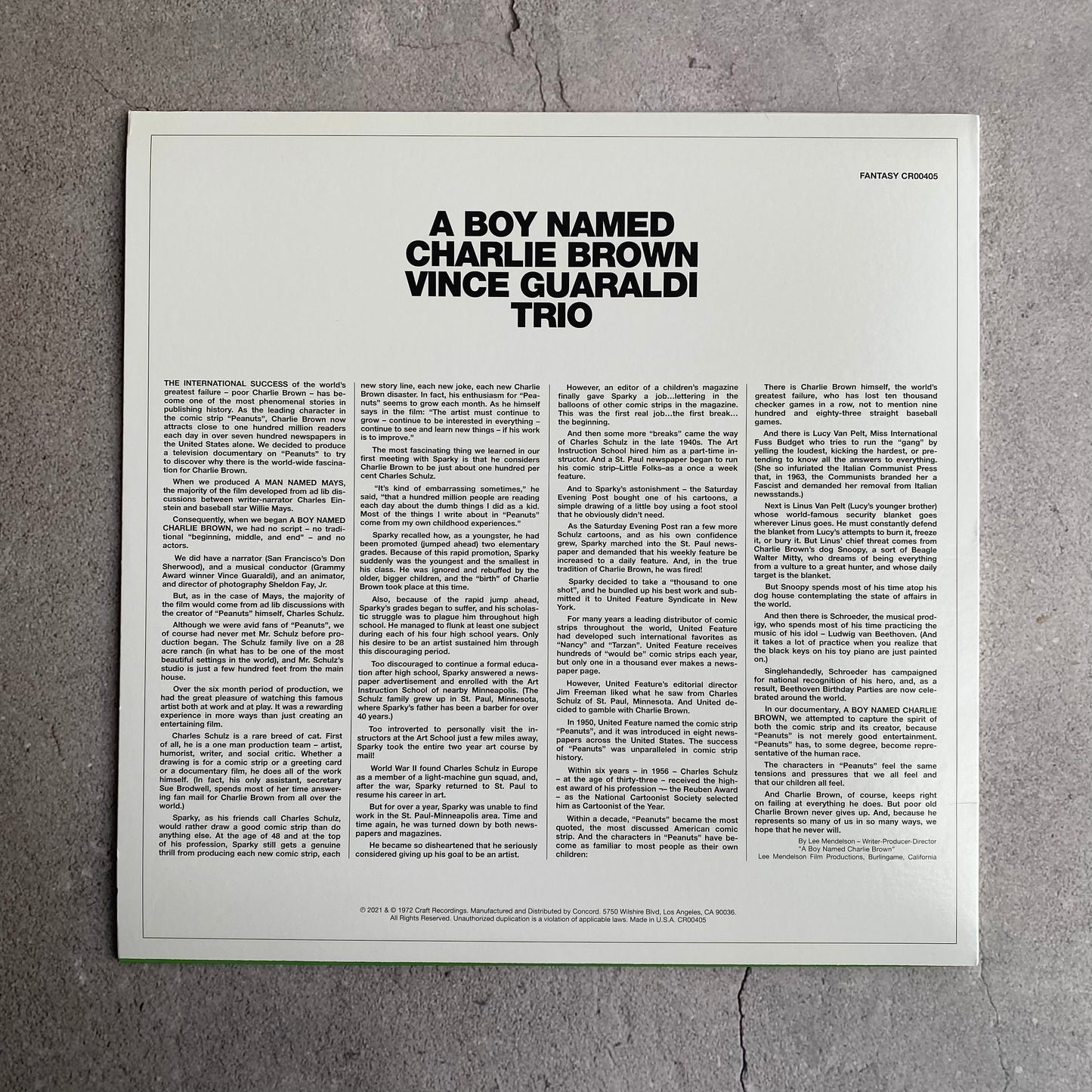 Vince Guaraldi Trio - A Boy Named Charlie Brown
