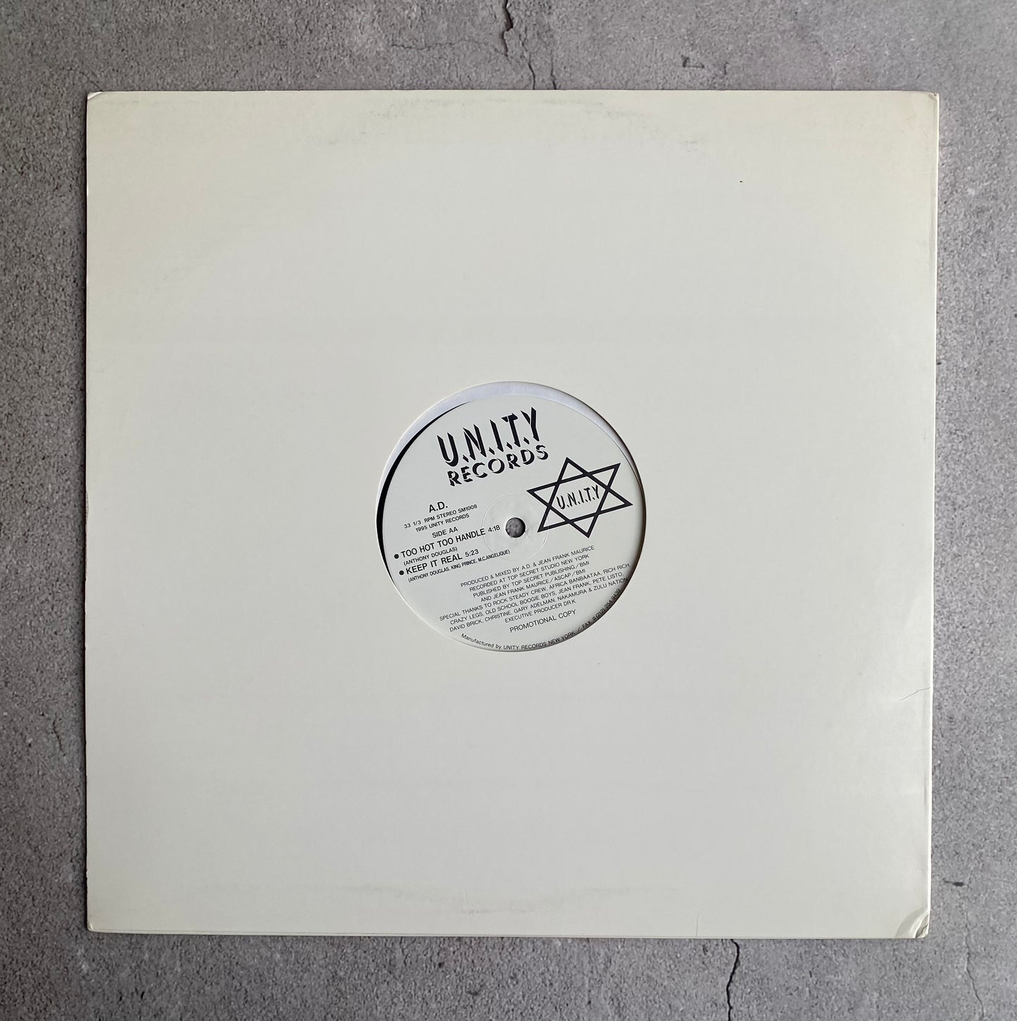 A.D. - N.Y.C. / Too Hot To Handle / Keep It Real (Original 1995 US Pressing)