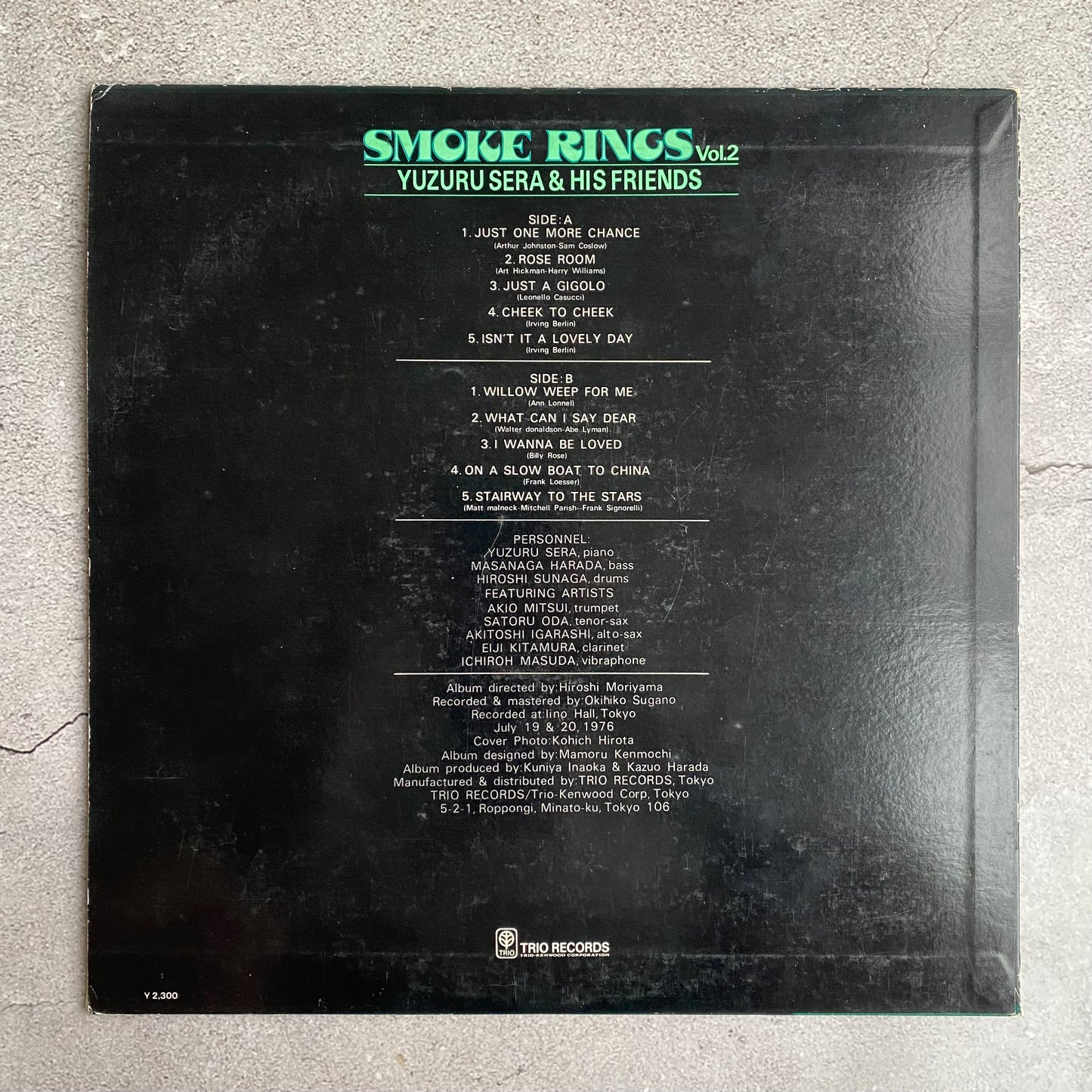 Yuzuru Sera & His Friends – Smoke Rings Vol.2 (Original 1976 Japan Pressing)