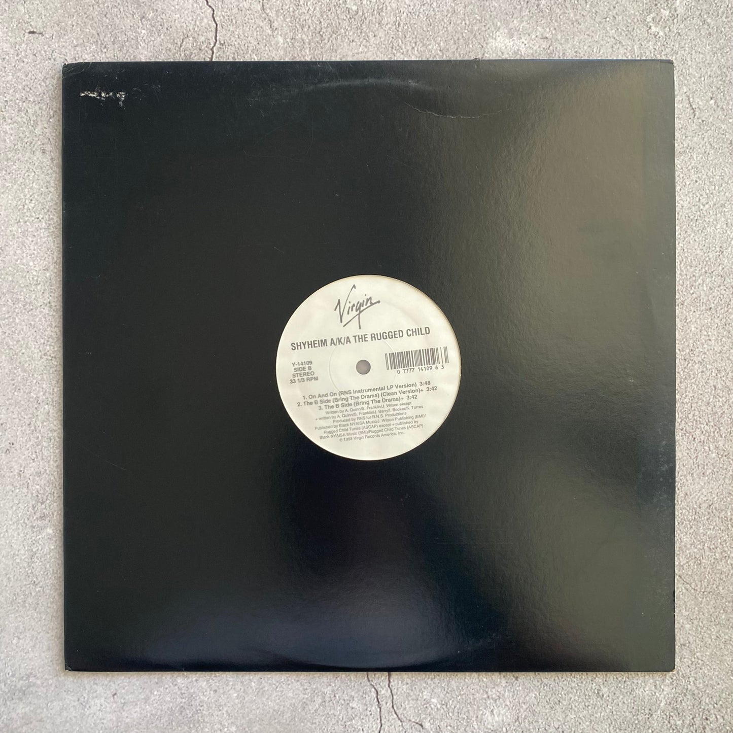 Shyheim A/K/A The Rugged Child - On And On (Original 1993 US Pressing)