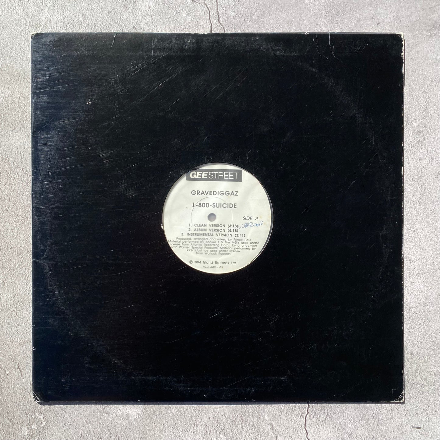 Gravediggaz - 1-800-Suicide / Mommy What's A Gravedigga? (Original 1994 US Pressing)