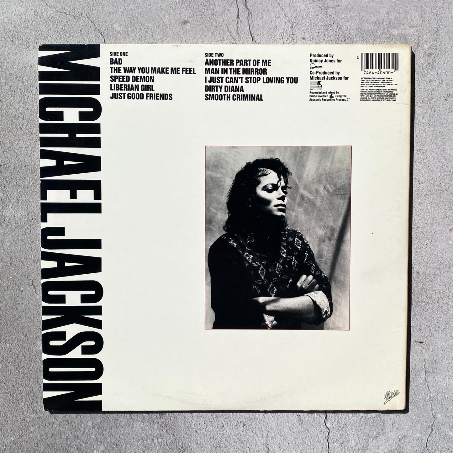 Michael Jackson - Bad (Original 1987 US Pressing)