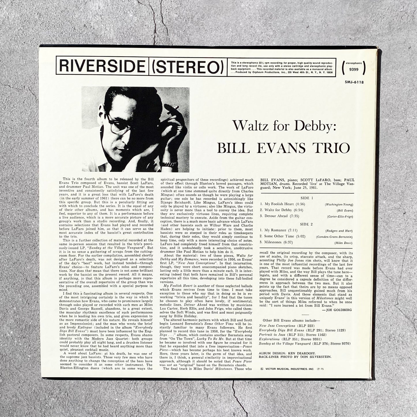 Bill Evans Trio - Waltz For Debby (1975 Japan Pressing)