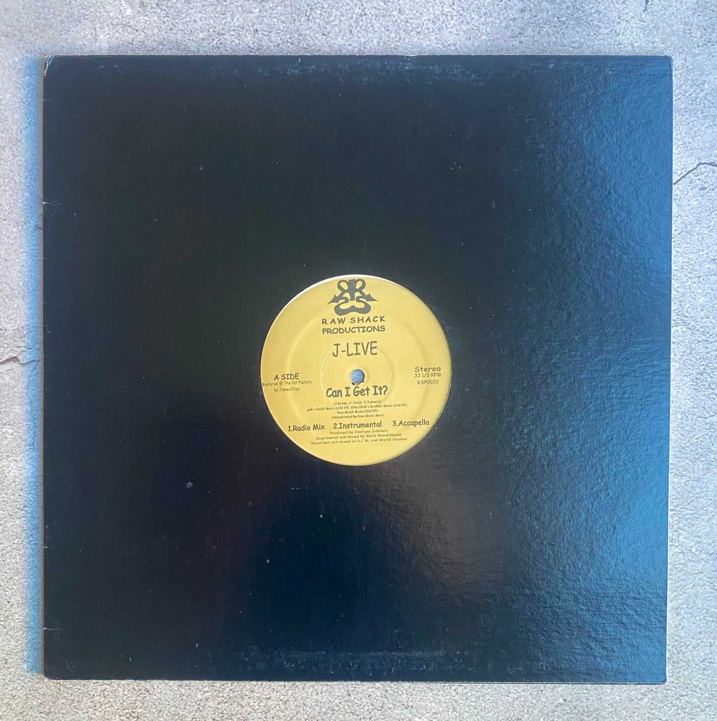 J-Live - Can I Get It? (Original 1996 US Pressing)