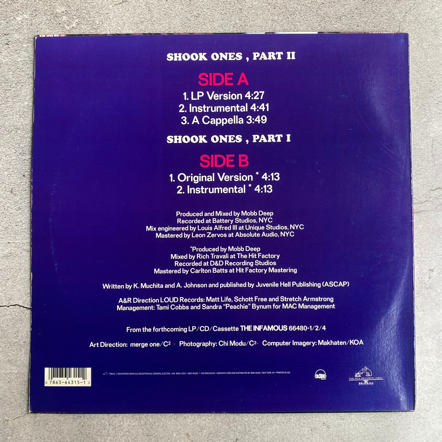 Mobb Deep - Shook Ones Part II (Original 1995 US Pressing)
