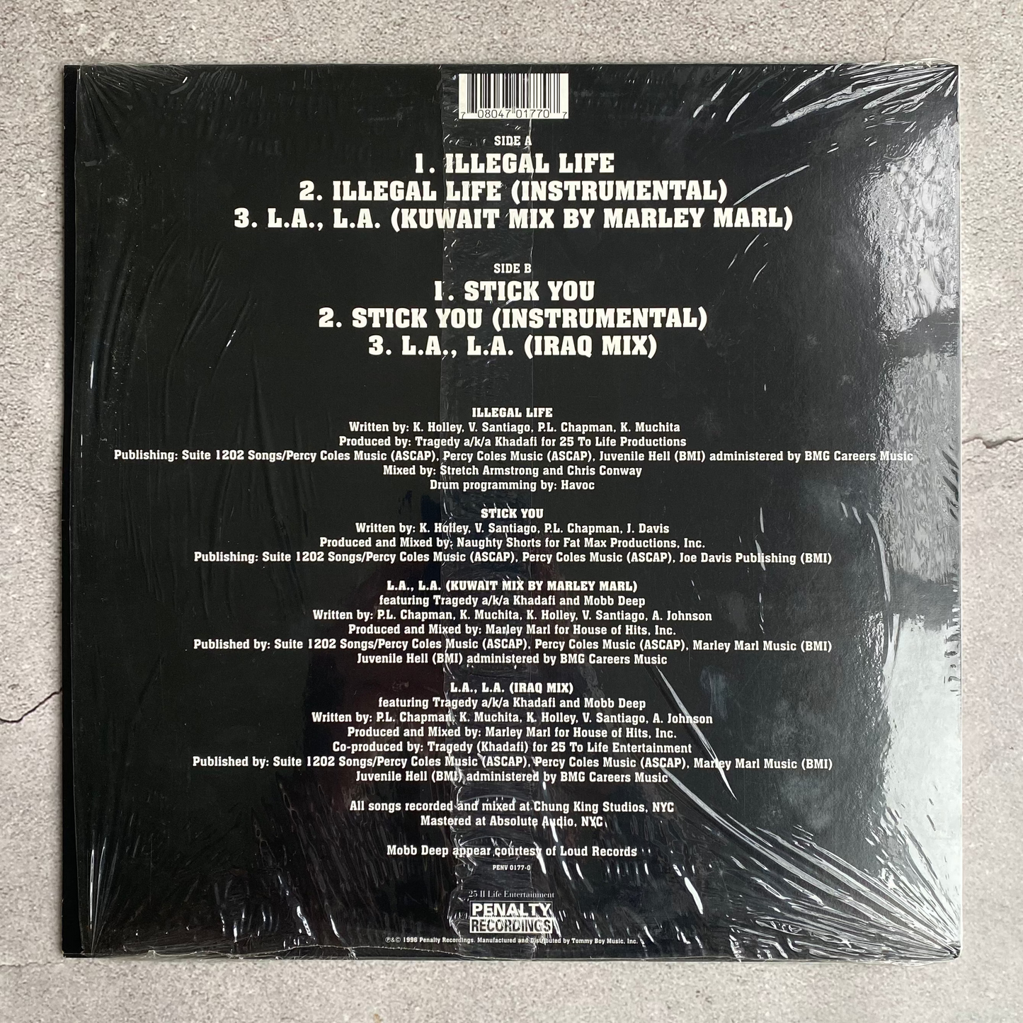 Capone -N- Noreaga - Illegal Life / Stick You (Original 1996 US Pressing)